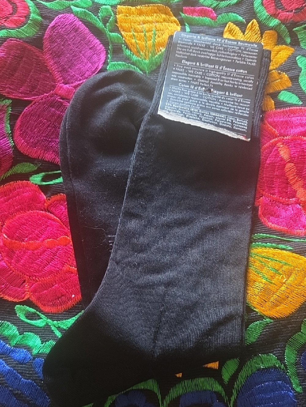 Falke Tiago Black Men's Dress Socks - Picture 3 of 5